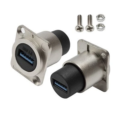 Круглий USB 3 типу D.0 Адаптер для монтажу на панелі