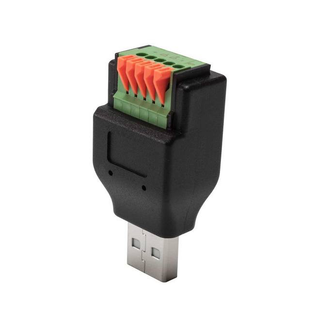 OEM USB2.0 A Male To Spring 5pins Terminal Block Adapter