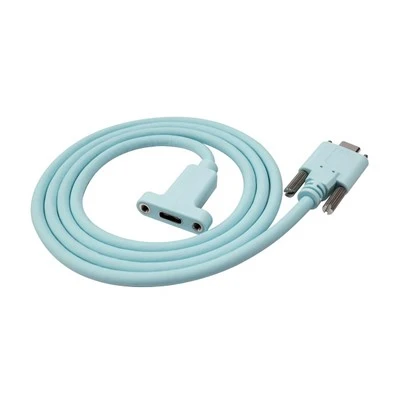 USB C «папа» до USB типу C «мама» з подвійним гвинтовим кабелем